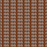 Optical Illusion IQ Test: Locate 1513 Hidden Among Similar Numbers Before Time Runs Out