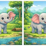 Observation Puzzle Game: Can You Spot the Differences Hidden in the Elephant Pictures