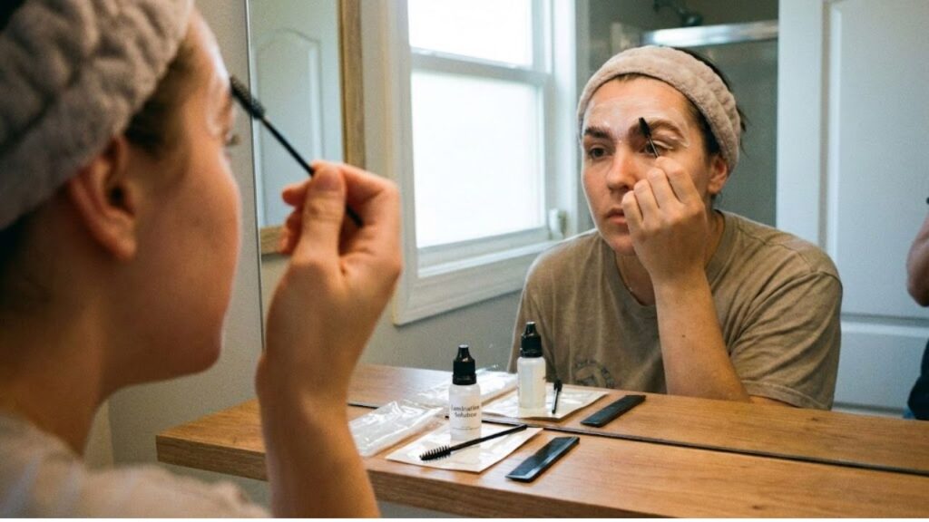 Fuller Thicker Brows at Home