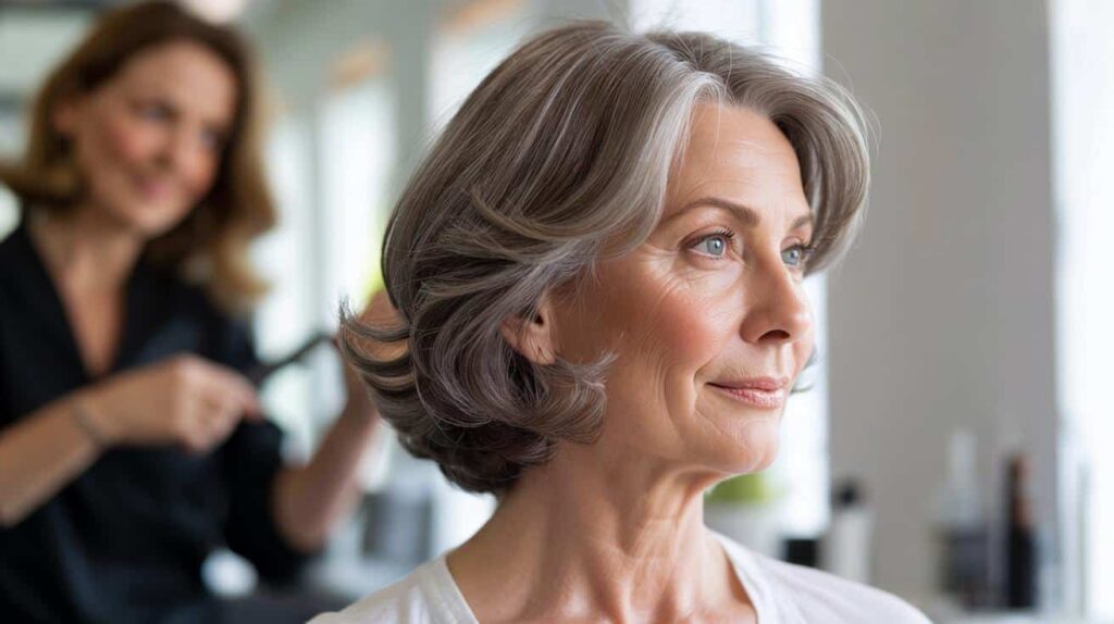Goodbye to the angled bob : the “anti-ageing” cut that restores volume to thinning hair after 55